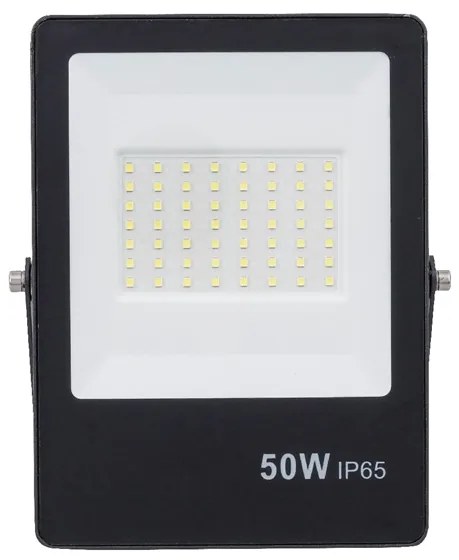 Projetor Led Ultrafino Preto 50w 6500k Ip65