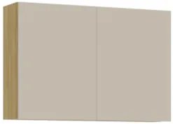 Armário de Cozinha Aéreo 2 Portas 120cm Minsk Freijó/Soft Z06 - Mpozen