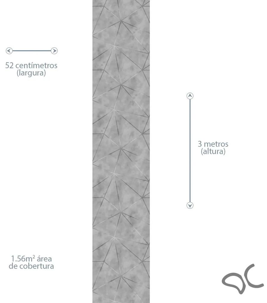 Papel de Parede Zara Cimento Queimado 0.52m x 3.00m