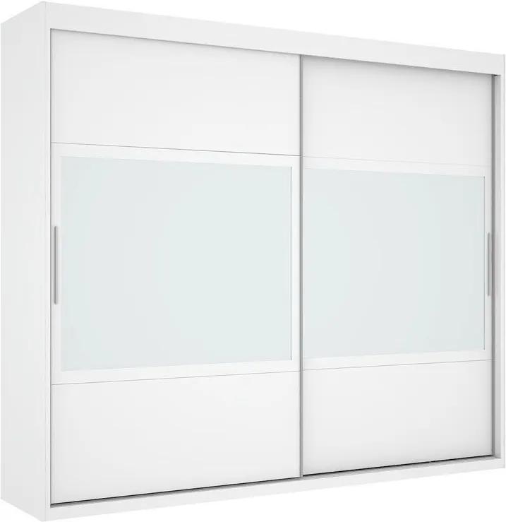 Guarda-Roupa Joinville com Espelho Branco - Mirarack