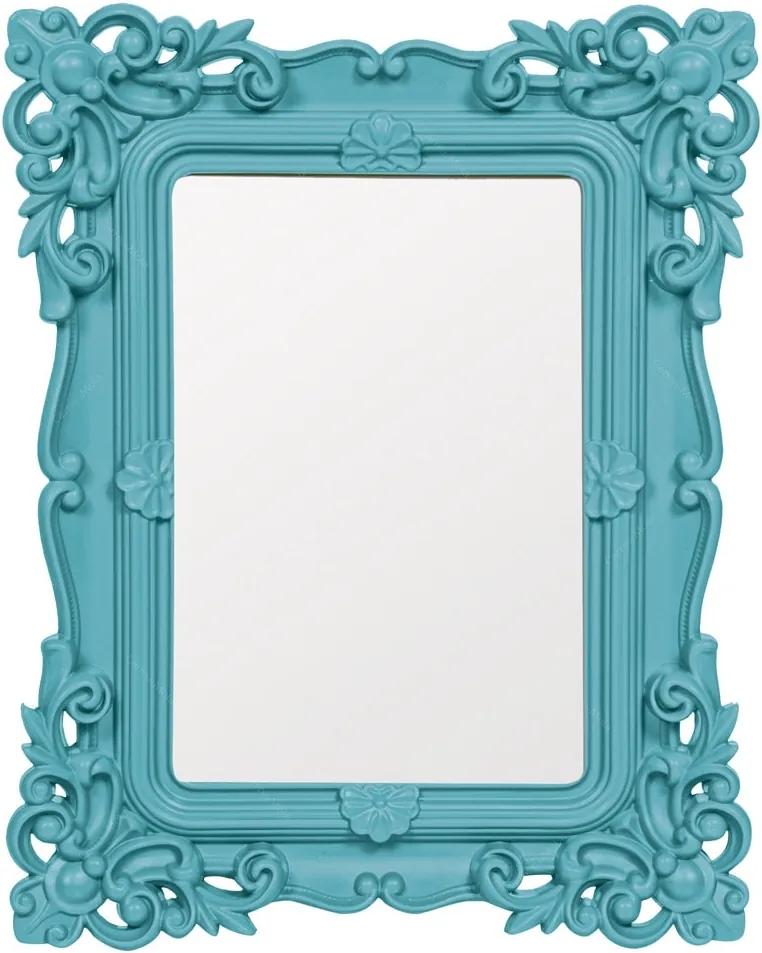 Espelho Classic Design Azul Pequeno - 21,5x16,5 cm