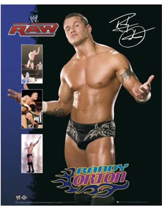 Gravura Poster Para Quadros Lutador Do Raw Randy Orton 40x50cm