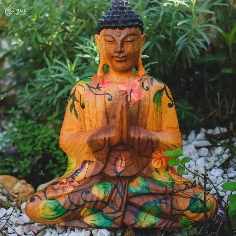 Buda com Pintura Artística 30cm