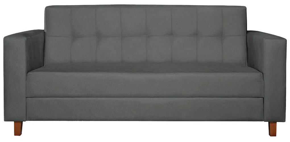 Kit Sofá 2 Lugares e 2 Poltronas Denver Suede Cinza - ADJ Decor