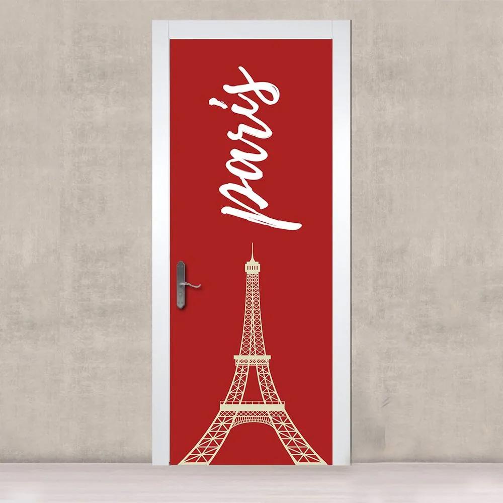 Adesivo de Porta Paris Red
