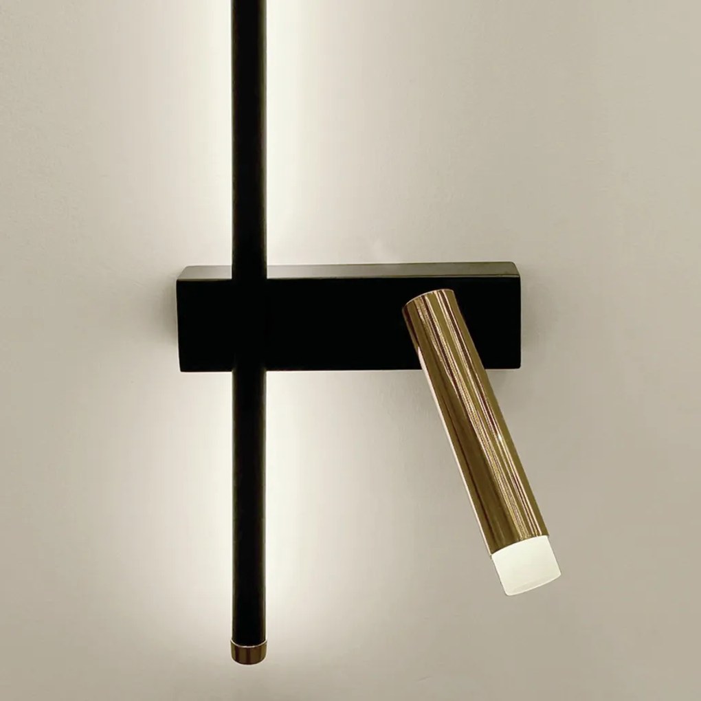 Arandela Let Direita 18X08X50,2Cm Led 18W - Usina 19776/500D (BT - Branco Texturizado, 4000k)