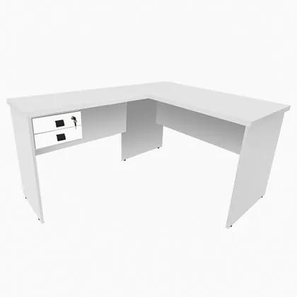 Mesa Para Computador Escrivaninha 120cm Eco Branco - Fit Mobel