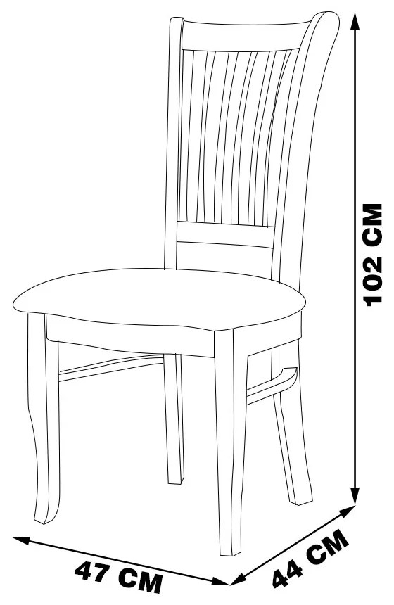 Kit 5 Cadeiras Decorativa Sala de Jantar Madeira Maciça Bakeri Linho Cinza/Imbuia G42 - Gran Belo