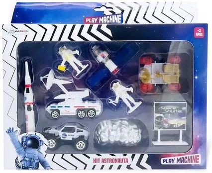 Kit Astronauta Space Adventure Play Machine com 9 Acessórios Indicado para +3 anos Multikids - BR1035 BR1035