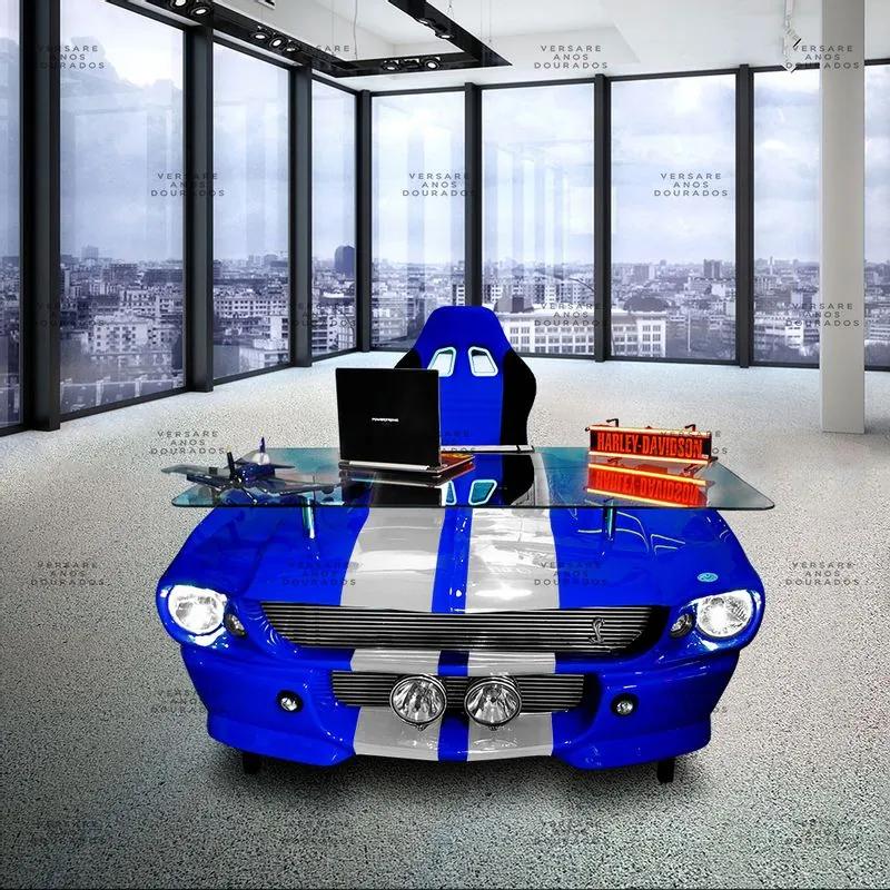 Mesa De Escritório Mustang Grabber Blue