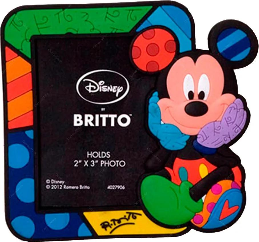 Porta-Retrato Imantado Disney Mickey Multicolorido em Vinil - 16x10 cm