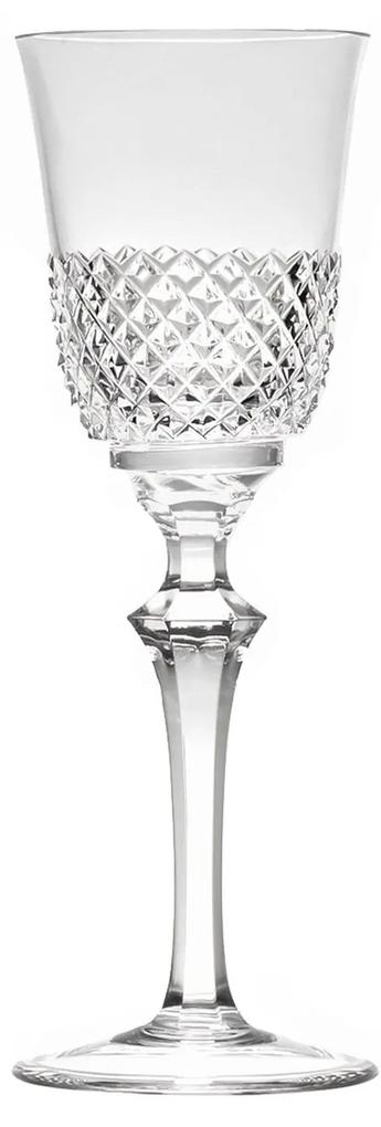 Taça de Cristal Lapidado Artesanal para Licor - 50 - Transparente  50 - Transparente
