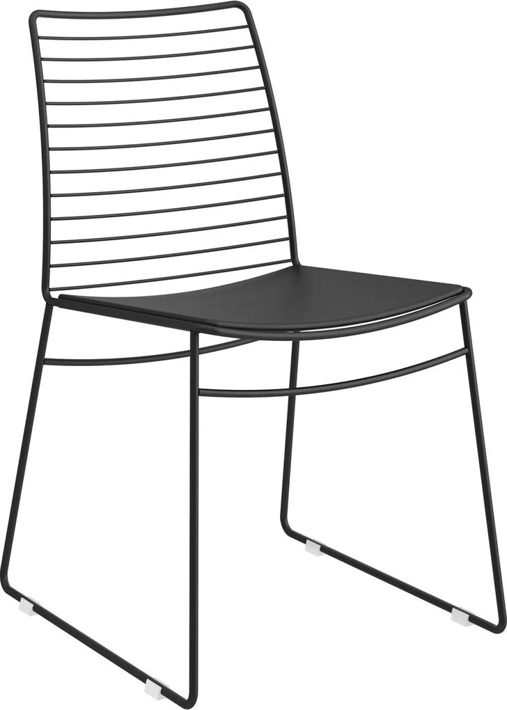 Kit 2 Cadeiras 1712 Couríssimo Móveis Carraro Preto