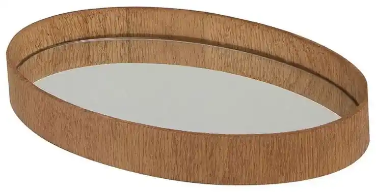 Bandeja madeira coquinho c/sisal natural 45x30x4cm woodart