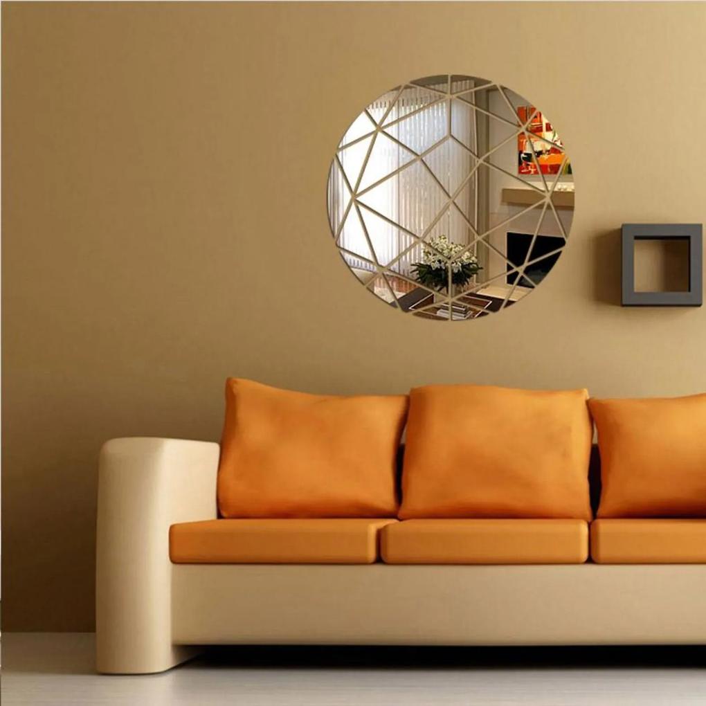 Espelho VNS Acrílico Decorativo Circulo Abstrato
