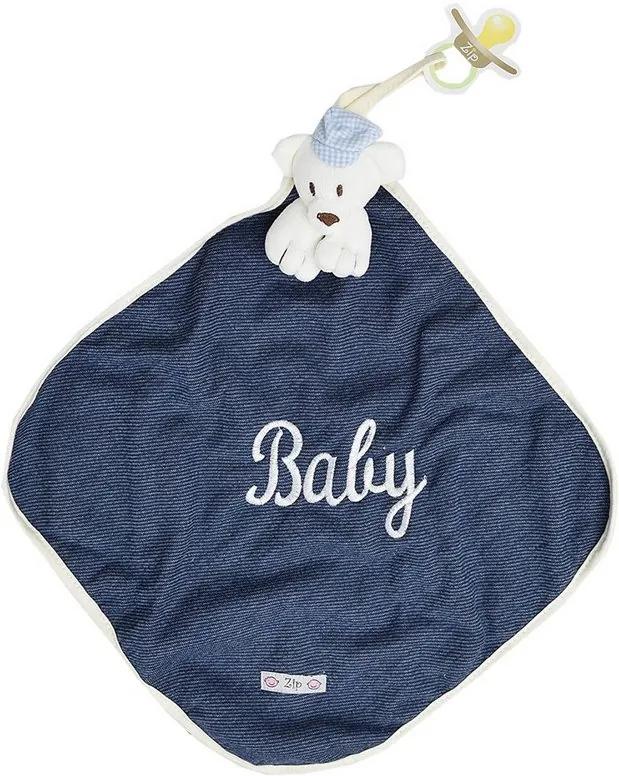 Toalha de Boca Blanket Cetim - Ursinho Baby Jeans - Zip Toys