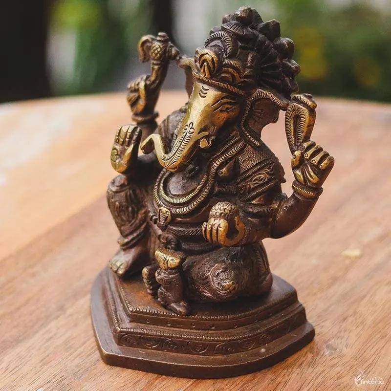 Estátua de Bronze Ganesh - Índia