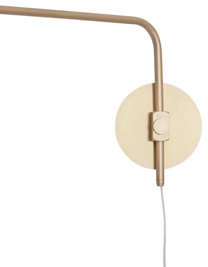 Arandela Malu 14X84,2X39,3Cm 1Xg9 Braço Haste Alumínio E Globo Ø12Cm -... (AV-M - Avelã Metálico, FOSCO)