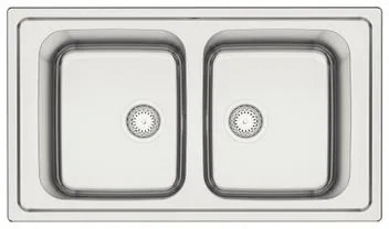 Cuba de Sobrepor Tramontina Marea Deep 2C 34 em Aço Inox Acetinado 86 x 50 cm Outlet