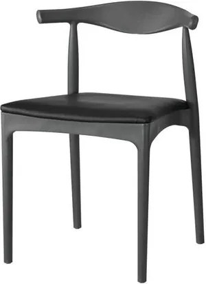 Cadeira Carina Polipropileno Cor Preta 75 cm (ALT) - 51636 Sun House