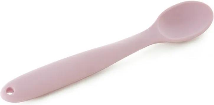 Colher de Silicone para Bebê - Rosa Claro - Mimo Style