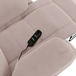 Poltrona do Papai Reclinável Pietra Elétrica LED Massagem FH9 Veludo R