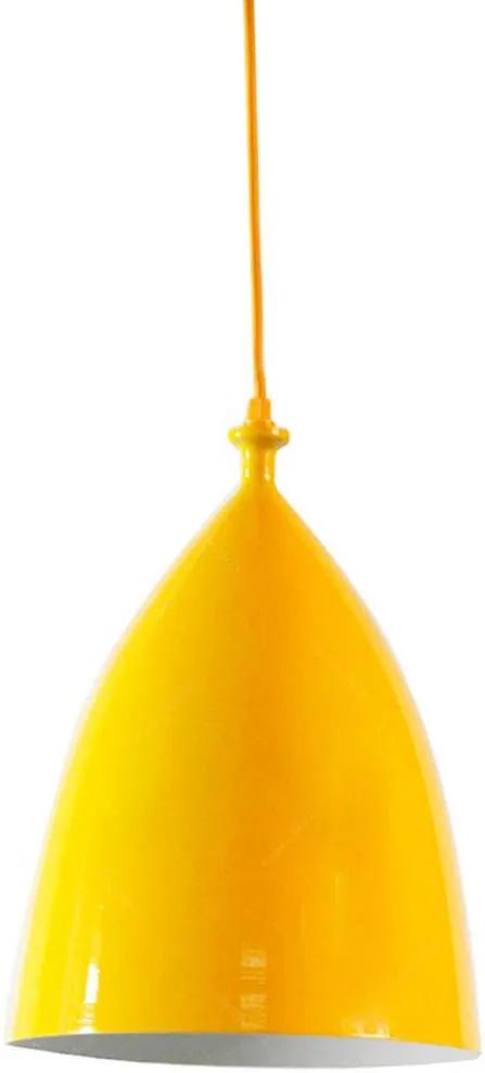Luminária Bishop Amarelo em Metal - Urban - 32x22 cm