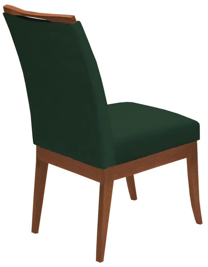 Cadeira Sala de Jantar Lana Aveludado Verde  - Rimac