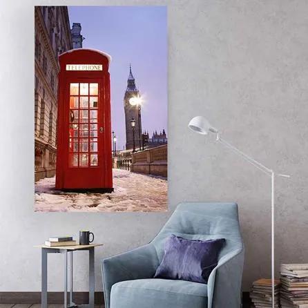 Painel Fotográfico Cabine Telefônica E Big Ben De Londres