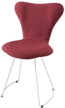Cadeira Jacobsen Series 7 Vermelho Marsala com Base Curve Branca - 49610 - Sun House