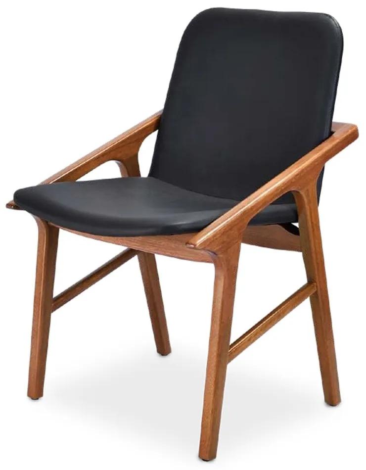Cadeira Julia Estofada Estrutura Madeira Liptus Design Sustentável