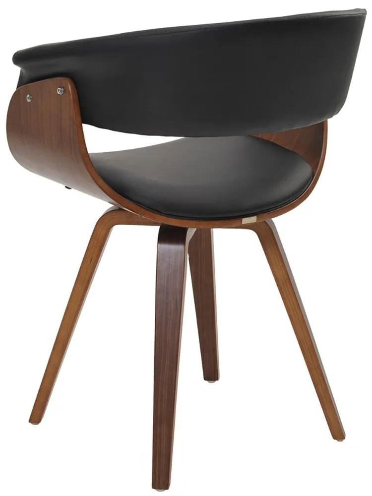 Kit 05 Cadeiras Giratória Decorativa para Escritório Home Office Ohana PU Sintético Preto G56 - Gran Belo