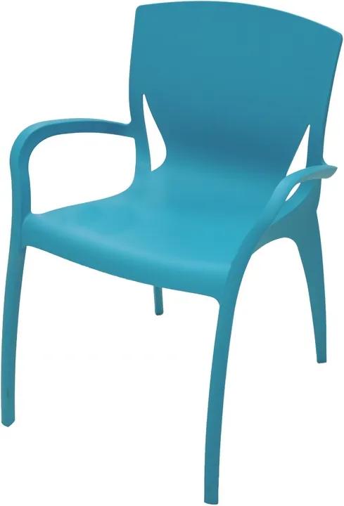 Cadeira Clarice com Braços Azul Claro Summa - Tramontina