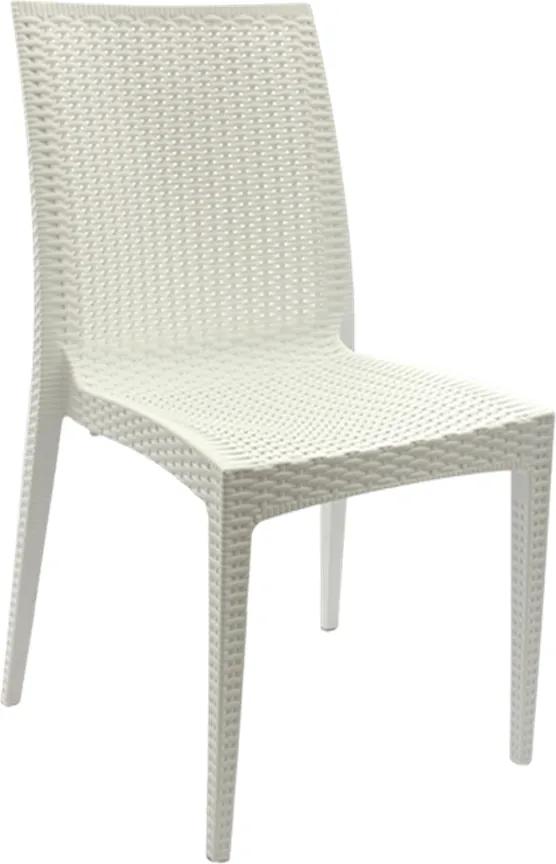 Cadeira Jordânia em Polipropileno com Textura Branca