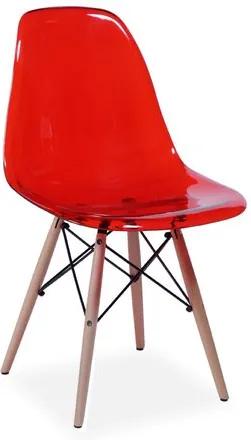 Cadeira Decorativa, Vermelho Brilho, Eames DSW