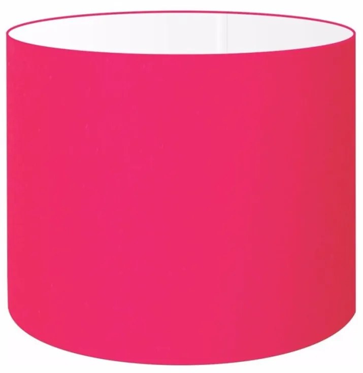 Cúpula abajur e luminária cilíndrica vivare cp-8018 Ø40x25cm - bocal europeu - Rosa-Pink