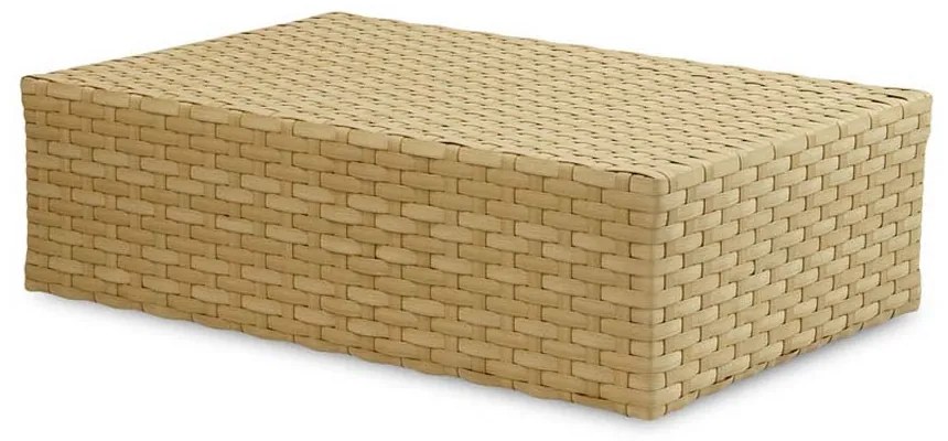 Mesa de Centro Coral Área Externa Fibra Sintética Estrutura Alumínio Eco Friendly Design