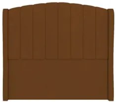 Cabeceira Casal Queen Cama Box 160cm Glenda Z04 Veludo Terracota - Mpo