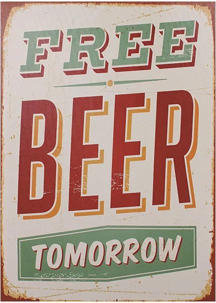 Tela Impressa Free Beer Tomorrow