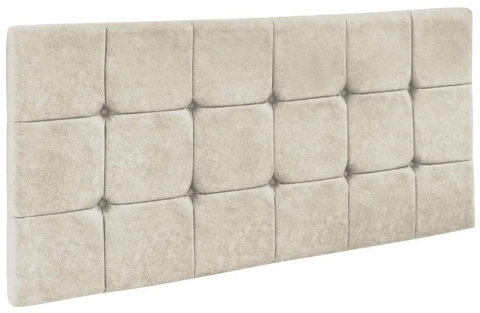 Cabeceira Painel Sleep para Cama Box Casal 1,60 m Suede Bege - D'Rossi