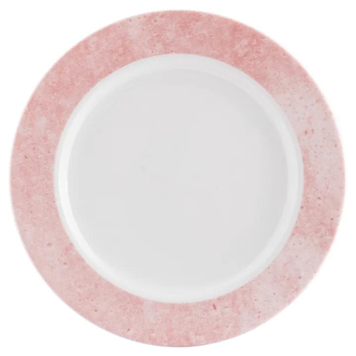 Prato Sobremesa 19Cm Porcelana Schmidt - Dec. Cromo Rosa 2447