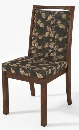 Cadeira Estofada Tecido Chenille Floral 15100 Sun House