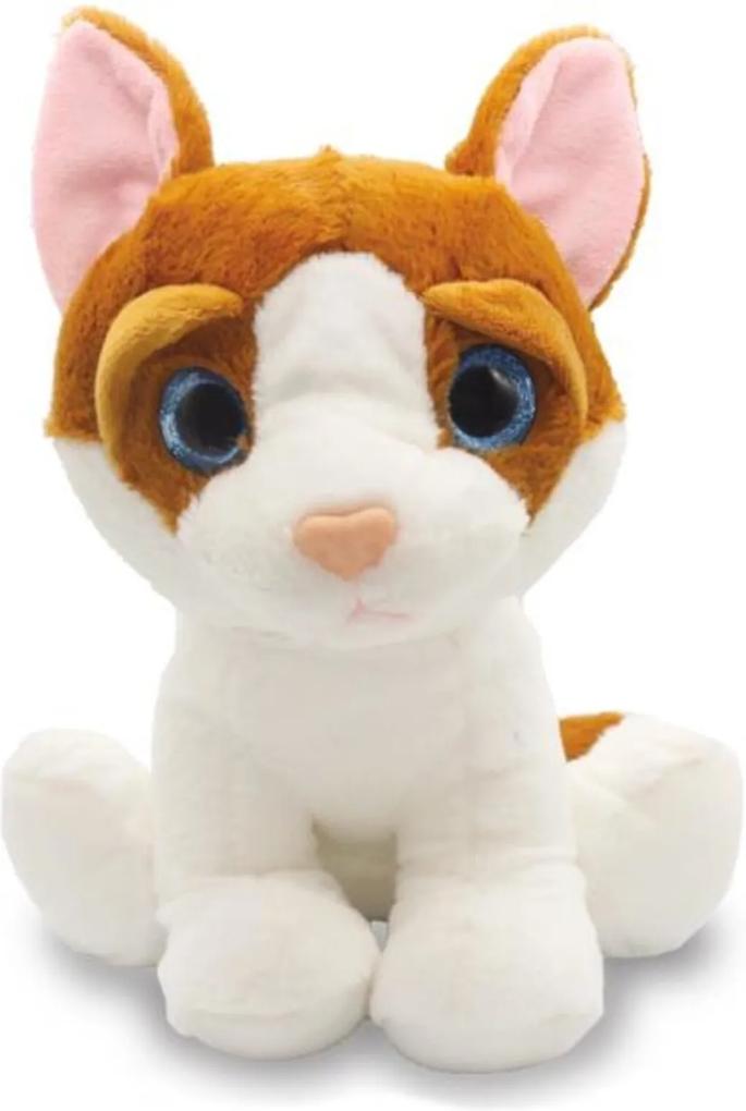 Gato de Pelúcia 25cm - Marrom - Unik Toys Branco