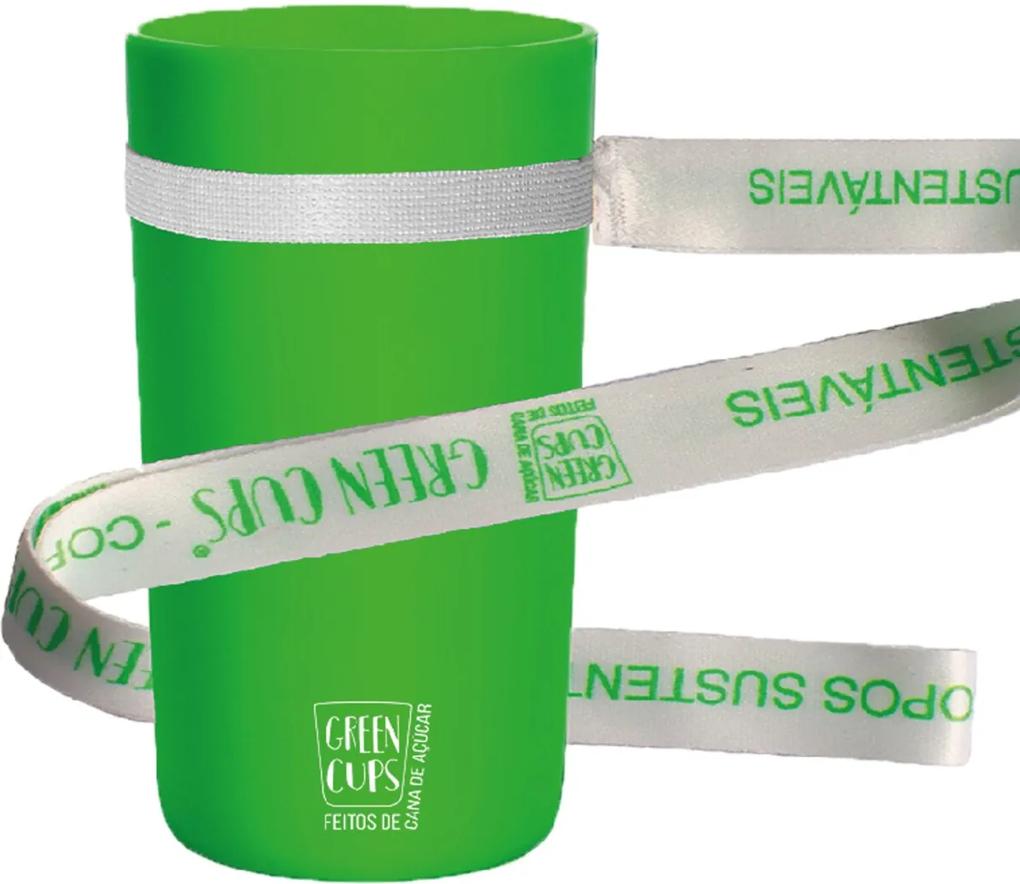 Copo Eco Verde com Cordão Green Cups 280 ml