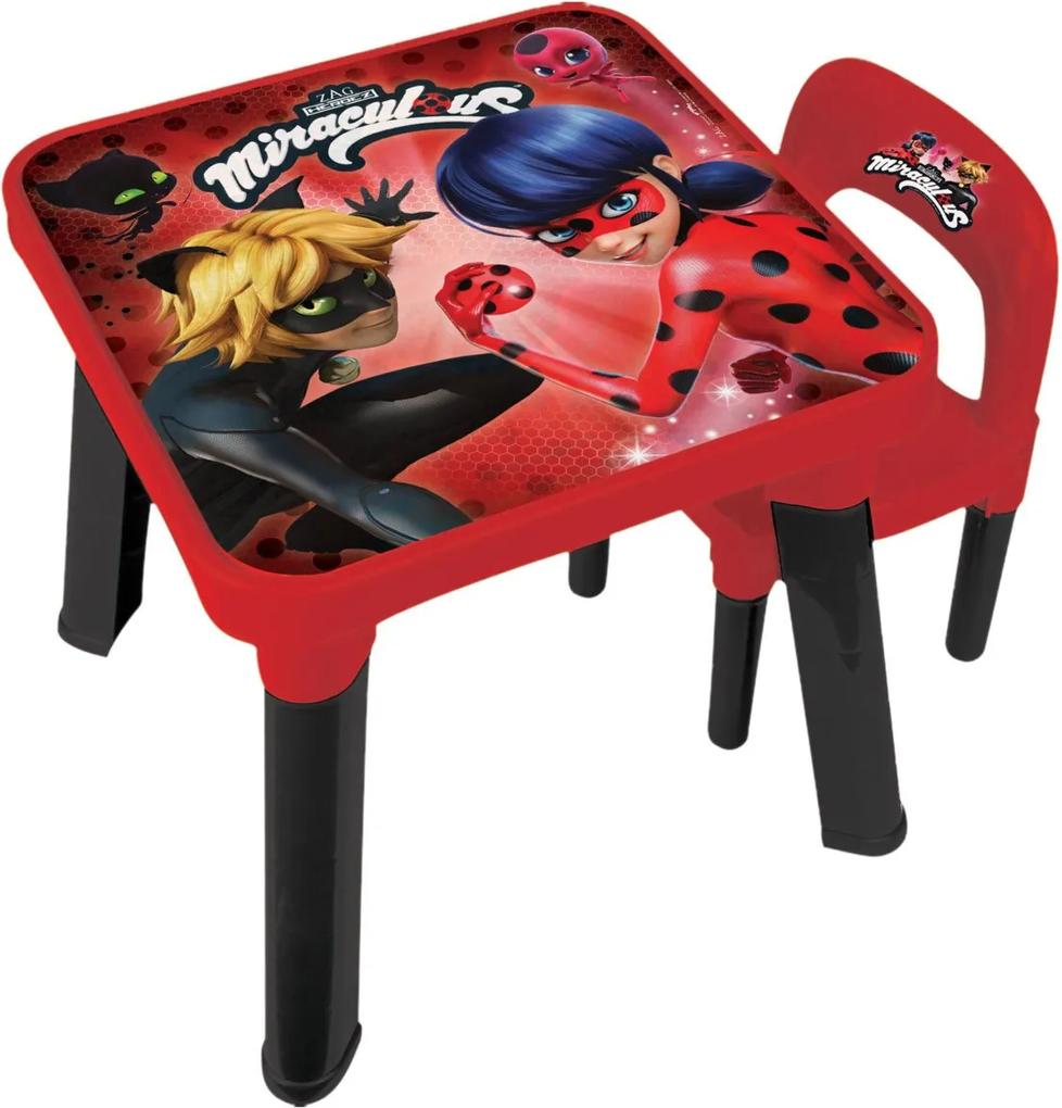 Mesa Com Cadeira Miraculous Ladybug Fun Divirta-Se