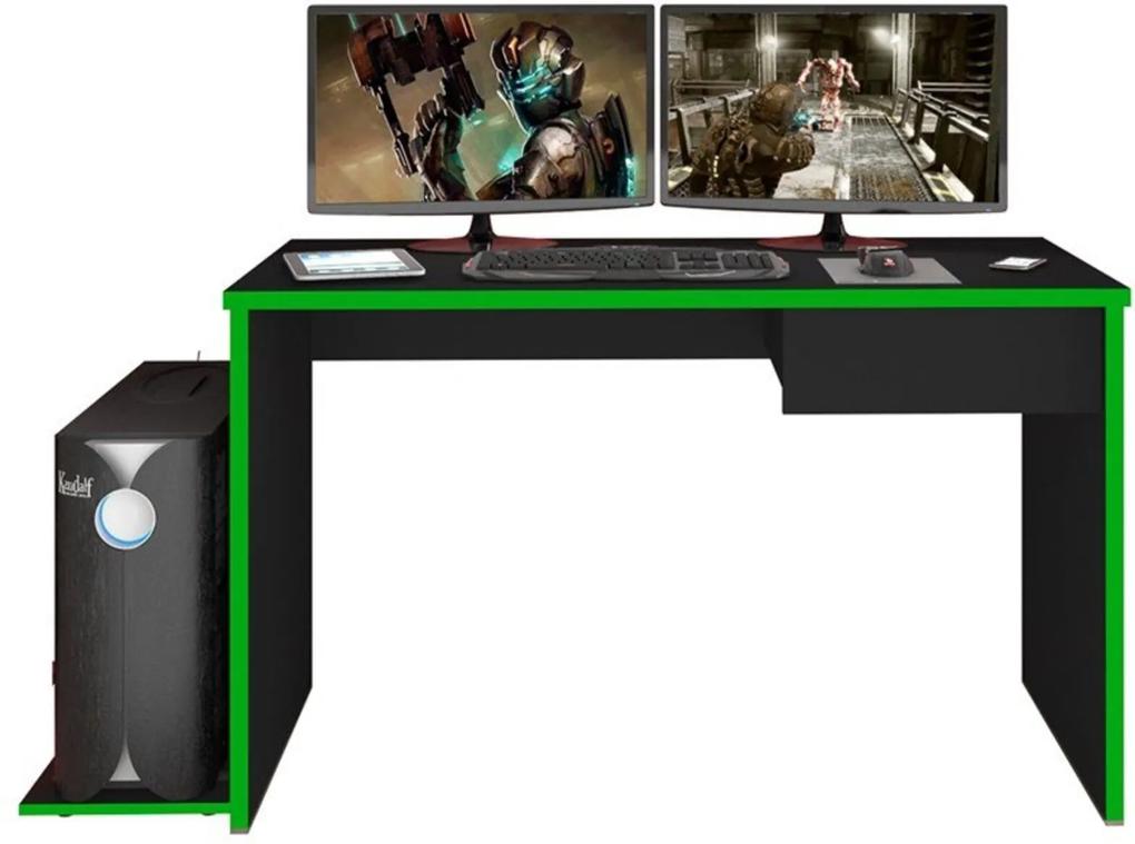 Mesa para Computador Notebook Desk Game DRX 8000 Preto/Verde - Mpozenato