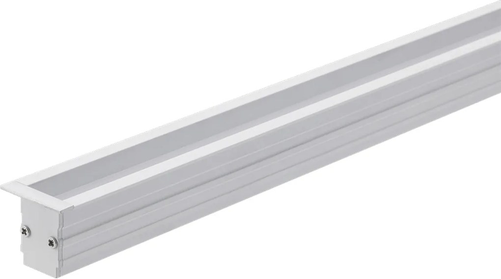 Perfil Embutir Aluminio Branco Led 11,5w 2700k 2mt Archi