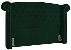 Cabeceira Cama Box Casal Queen 160cm Provença P02 Veludo Verde Musgo -