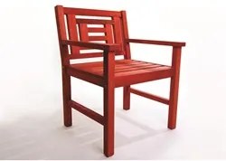 Cadeira Echoes Stain Vermelho - Mão & Formão