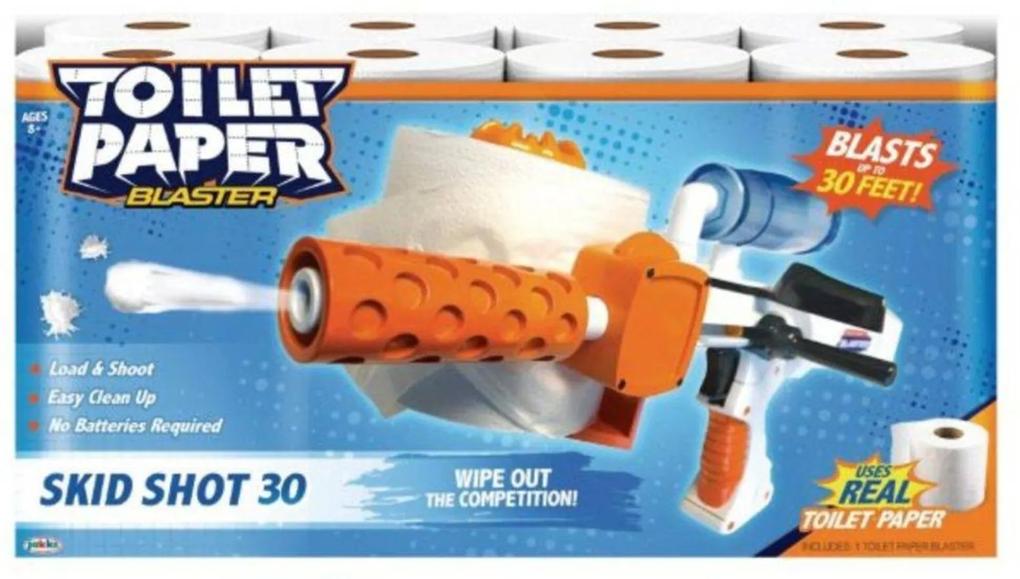 Lançador Candide Toilet Paper Blasters Azul